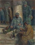 Soldats la gare