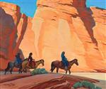 Navajos in a Canyon