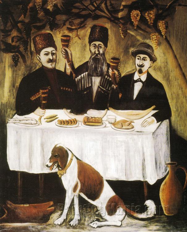 Feast in the Grape Pergola (Feast of Three Noblemen)