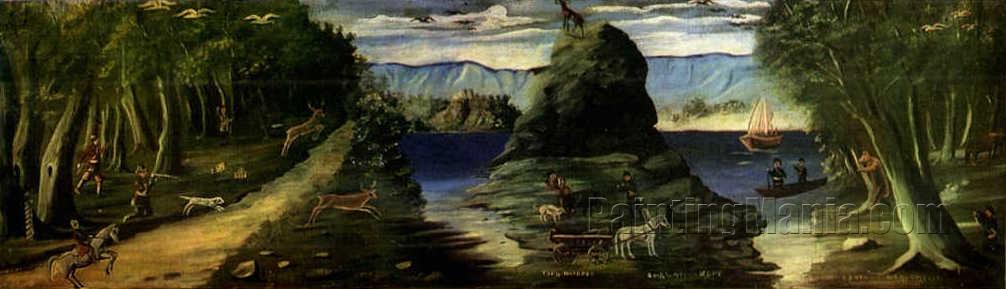 Hunting Scene with a View of the Black Sea