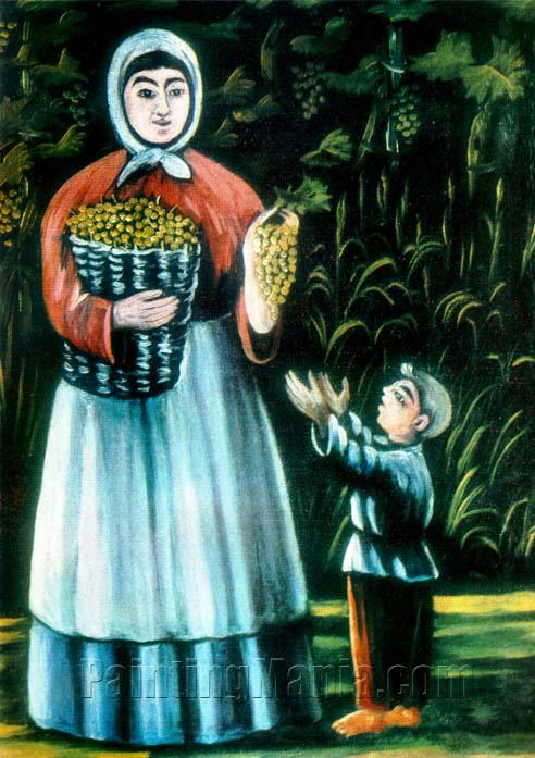 A Peasant Woman with Her Son