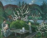 Mother and Child at the Garden Table
