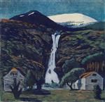 Waterfall and Glacier 1907
