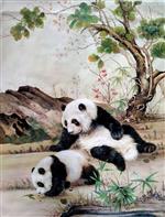 Mommy Panda and Baby Panda