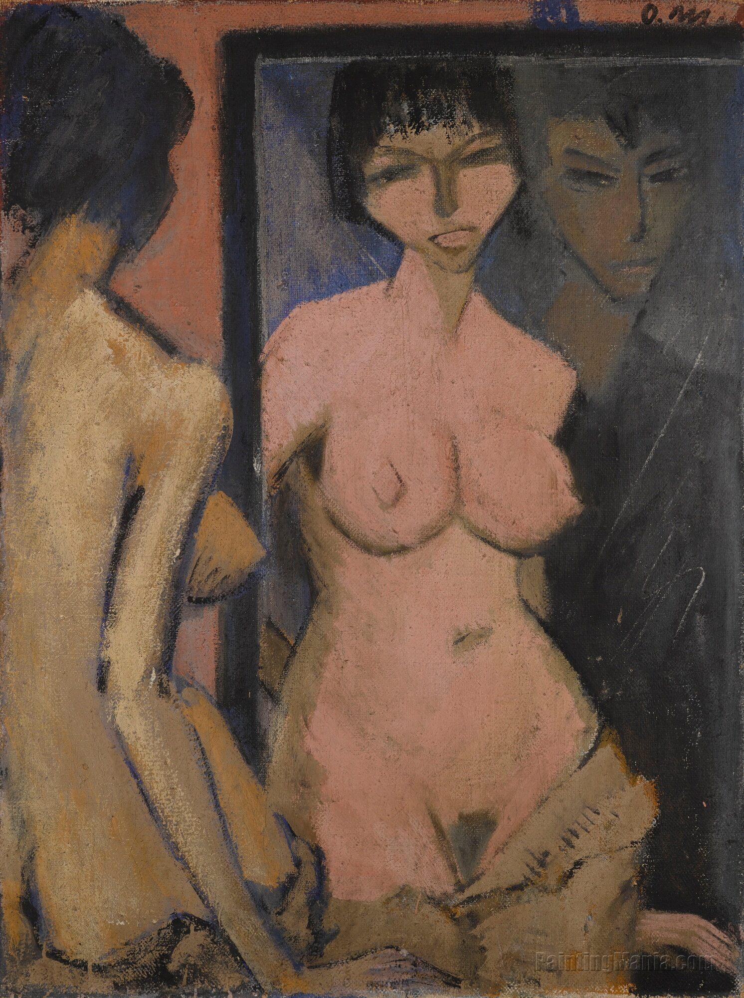 Nude with Self-Portrait before the Mirror