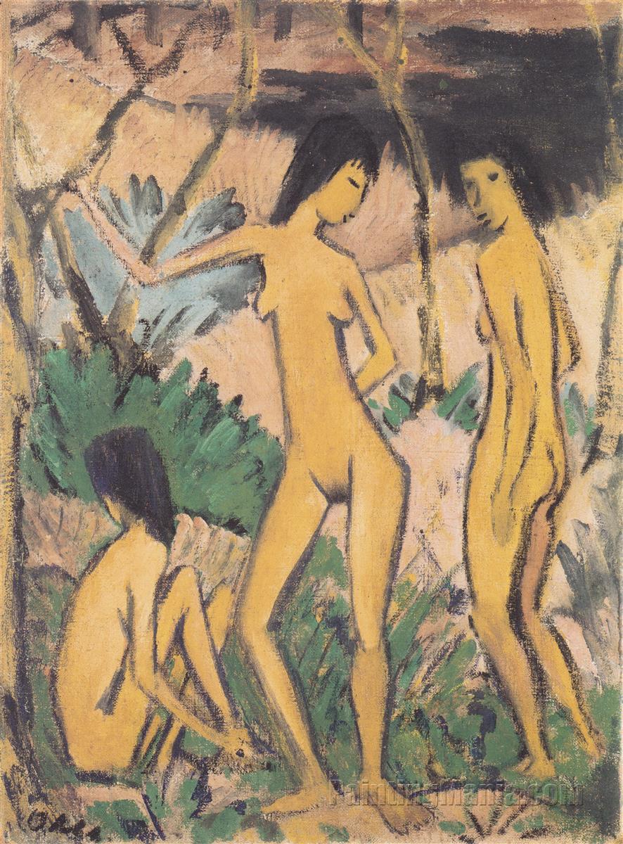 Three Nudes in a Landscape (Drei Akte in Landschaft)