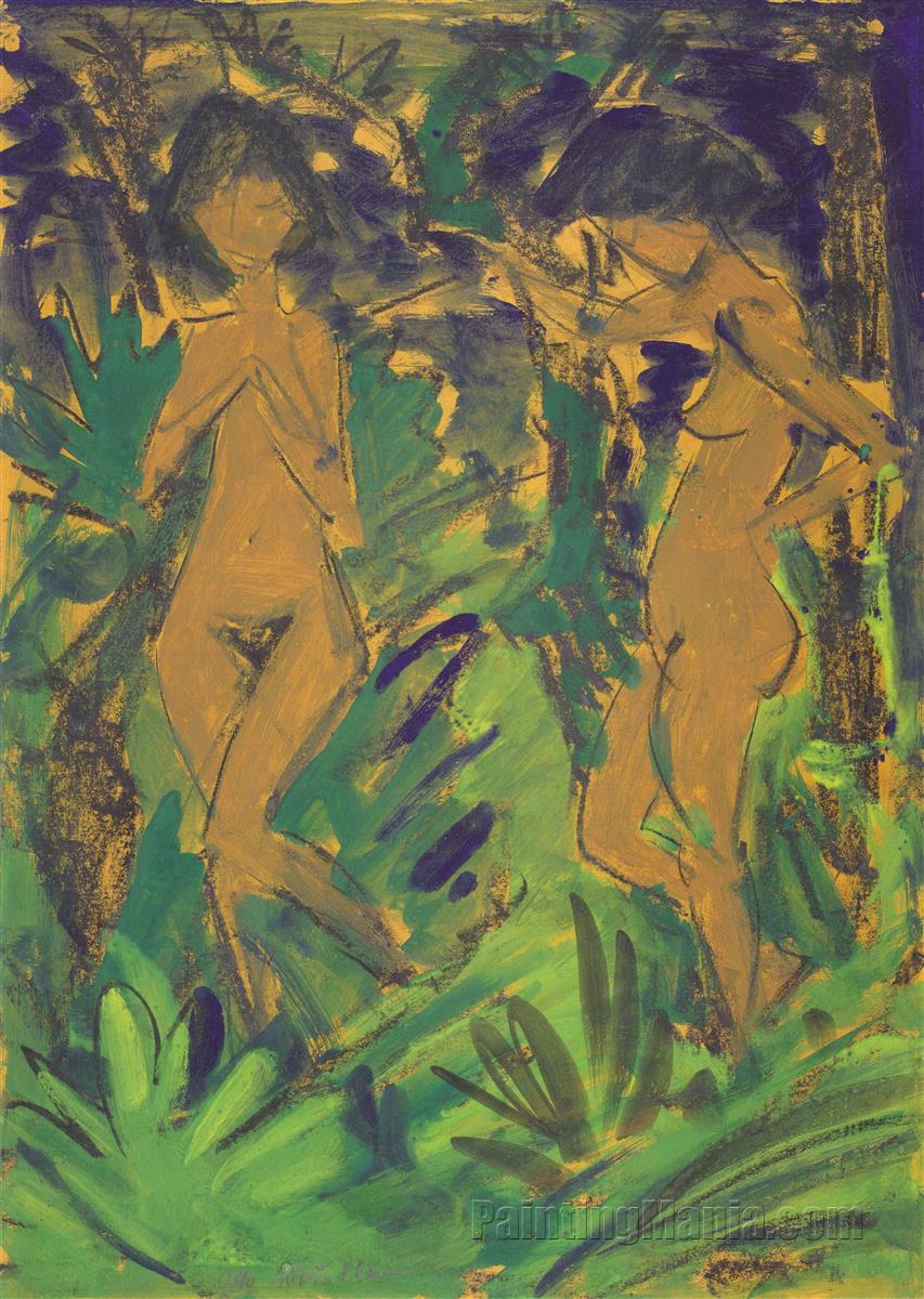 Two Nudes Outdoors (Zwei Akte Im Freien) 1927