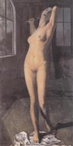 Standing Nude Girl with Dagger (Lukretia)