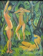Three Nudes in the Forest