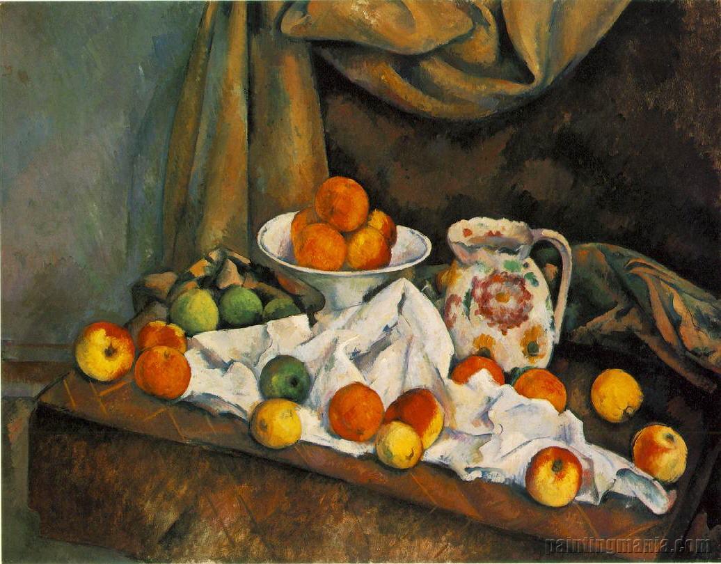 Fruit Bowl, Pitcher and Fruit