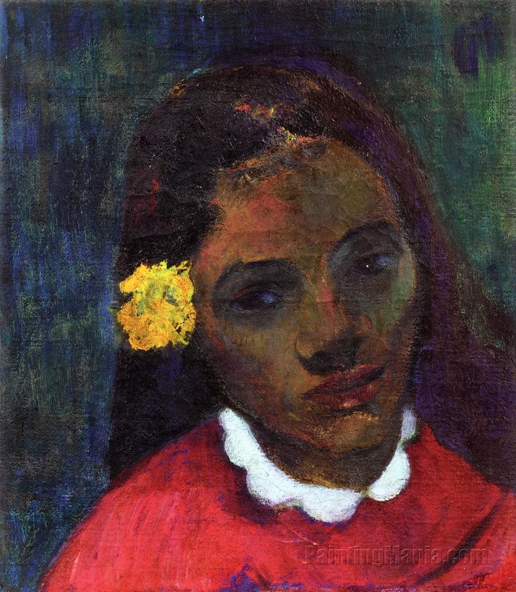 Tahitian Woman's Head (The Flower that Listens)