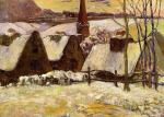 Breton Village in the Snow