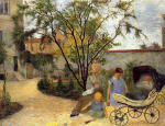 The Family in the Garden. rue Carcel