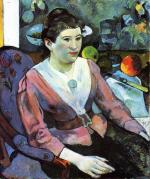 Portrait of a Woman. with Still Life by Cezanne