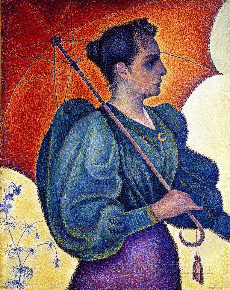 Woman with Parasol, Opus 243 (Portrait of Berthe Signac)