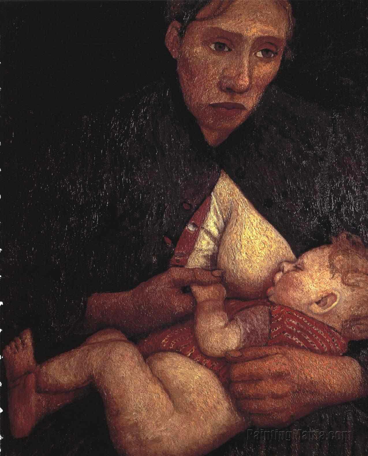 Breast Feeding Mother 1903