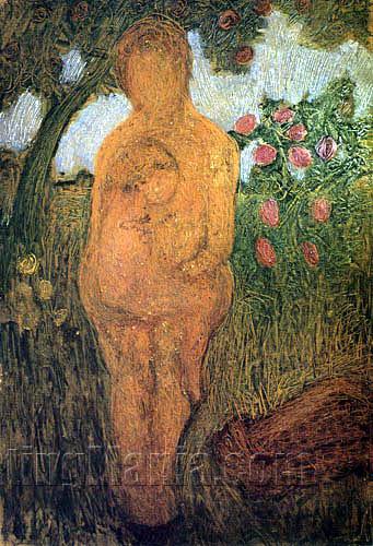 Nude Woman with Child