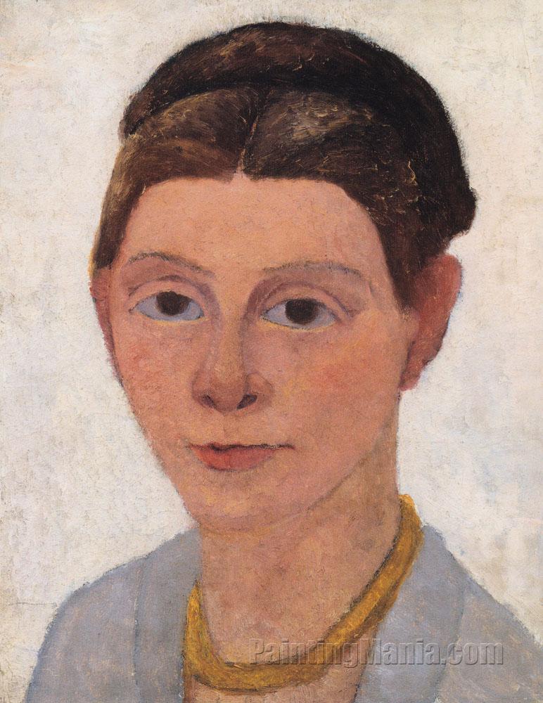 Self-Portrait with Amber Necklace