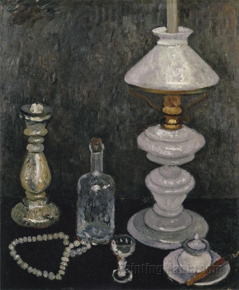 Still Life with Gas Lamp