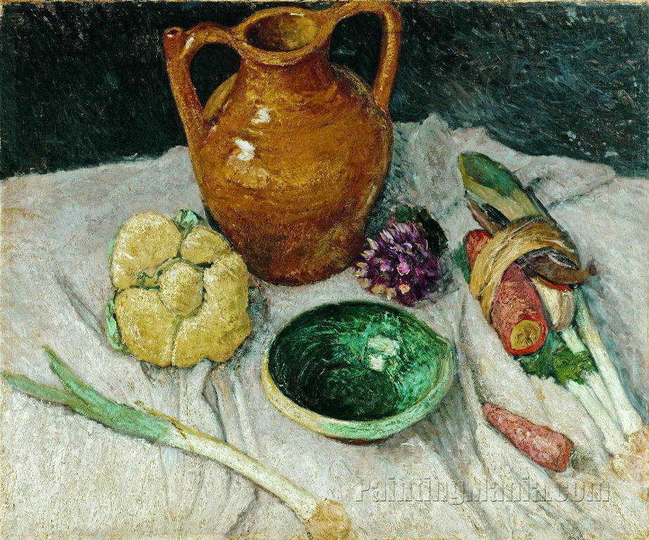 Still Life with Vegetables and Earthenware