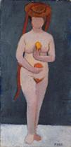 Self-Portrait as a Standing Nude with Hat