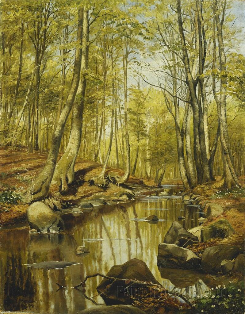 A Wooded River Landscape 4