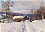 A Winter Day in a Norwegian Village