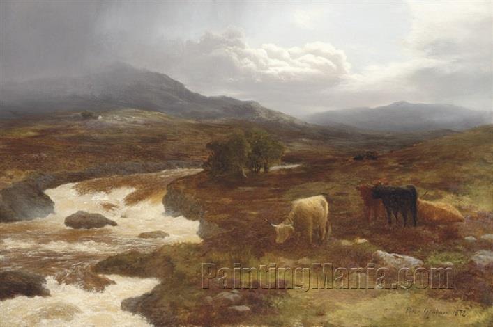 A Spate in the Highlands 1872