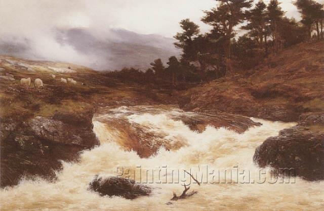 A Spate in the Highlands 1883
