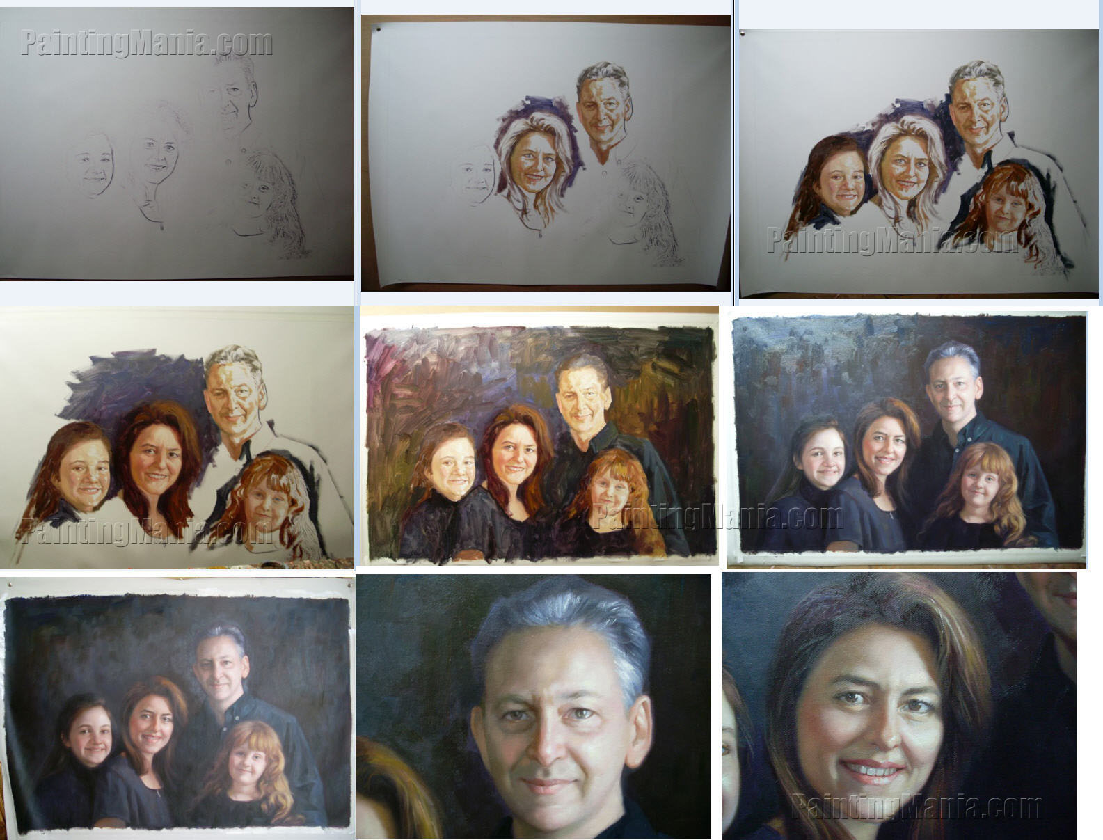 Realistic Portrait Painting Processes