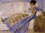 Madame Monet on a Sofa