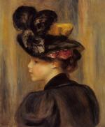 Young Woman Wearing a Black Hat