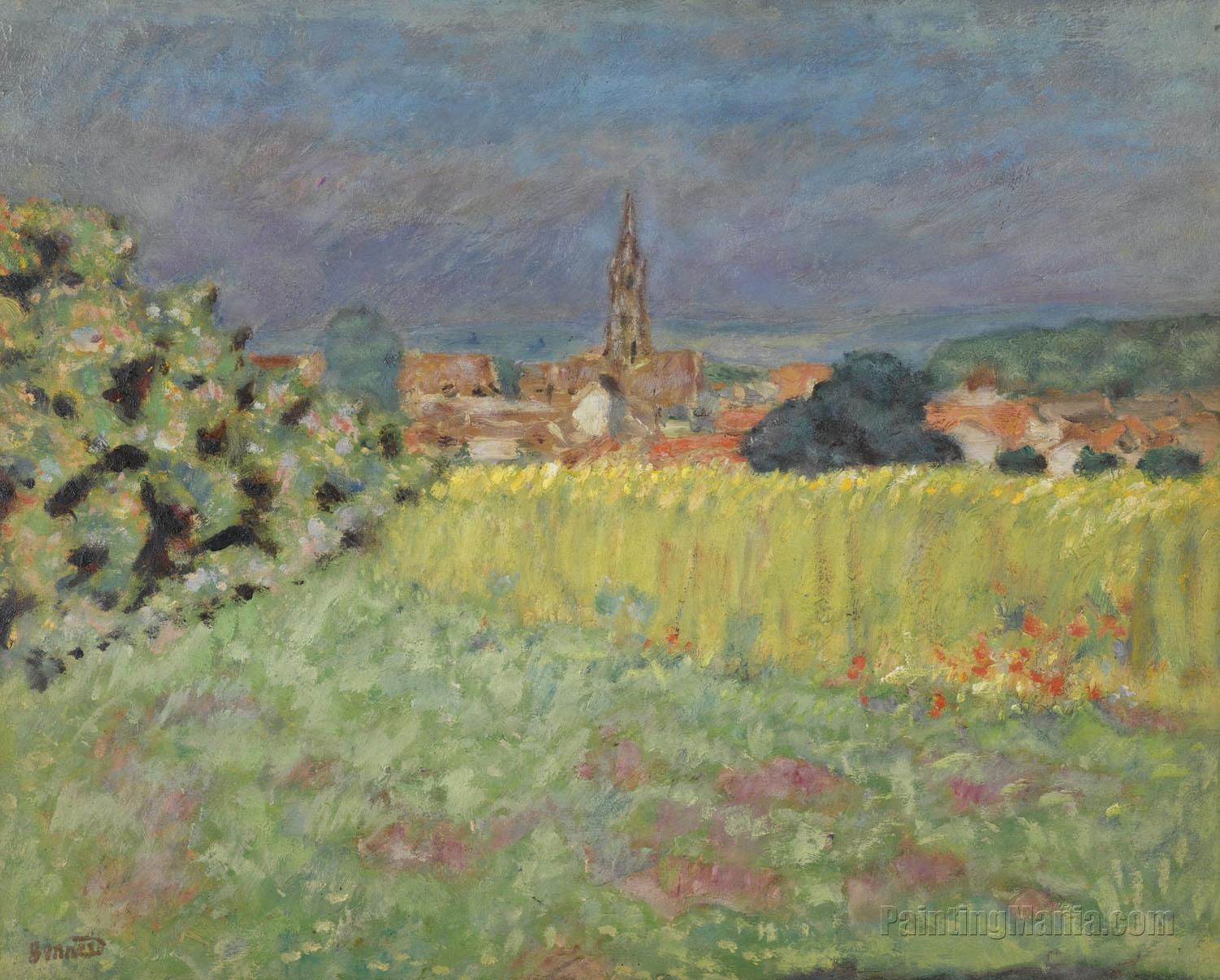 The Wheat Field in Front of the Church