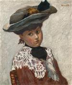 Portrait of a Young Woman with Hat