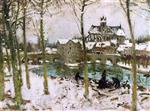 Moret-sur-Loing in the Snow