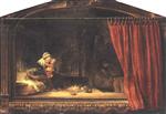 The Holy Family with a Curtain