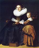 Susanna van Collen. Wife of Jean Pellicorne with Her Daughter Anna