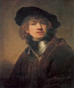 Tronie of a Young man with Gorget and Beret