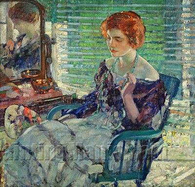 Seated Lady with Red Hair