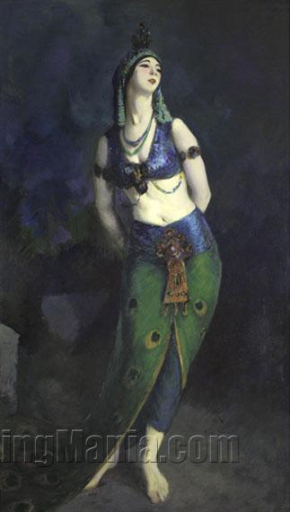 Ruth St. Denis in the Peacock Dance
