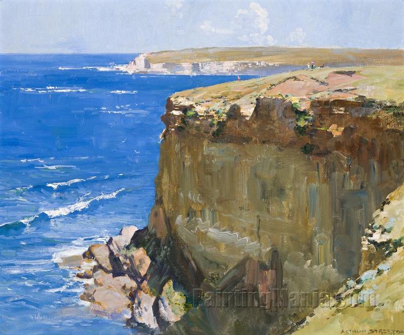 Cliff and Ocean Blue (Port Campbell Cliffs)