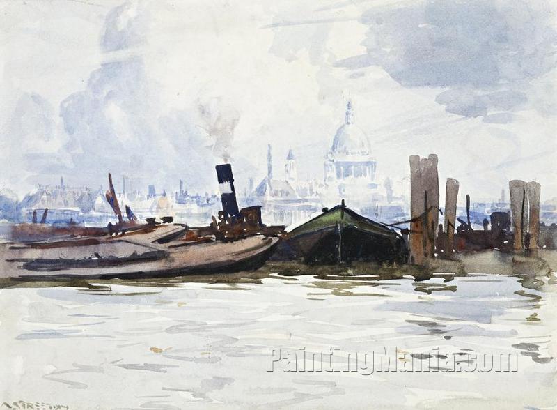 View of St Paul's from the Thames