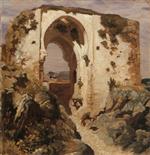 Ruined Moorish Arch at Ronda. Spain