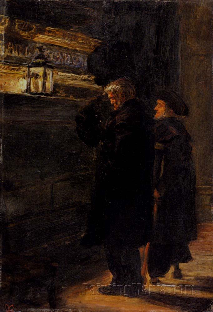 Greenwich Pensioners at the Tomb of Nelson