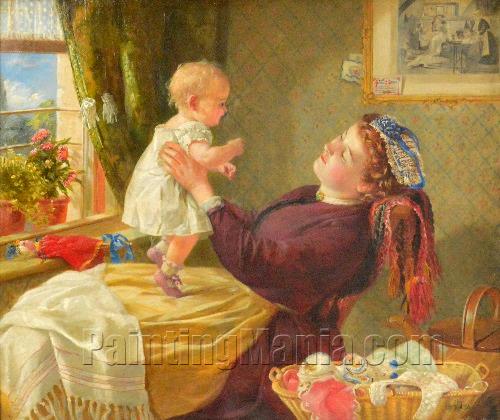 Mother and Child in a Domestic Setting