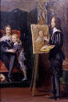 Charles I and his Son in the Studio of Van Dyck