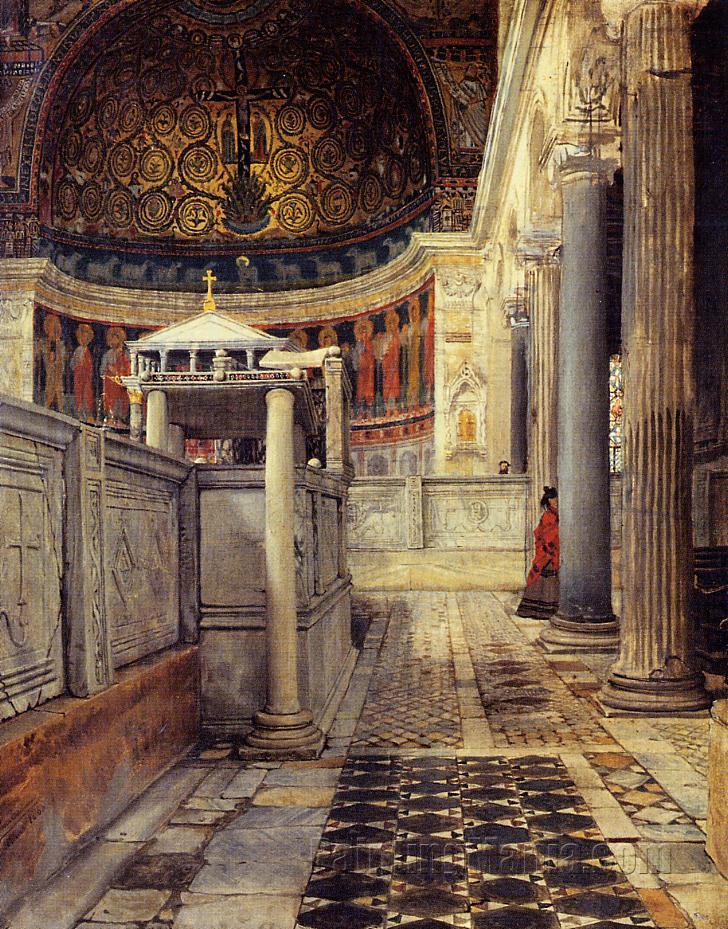 Interior of the Church of San Clemente, Rome