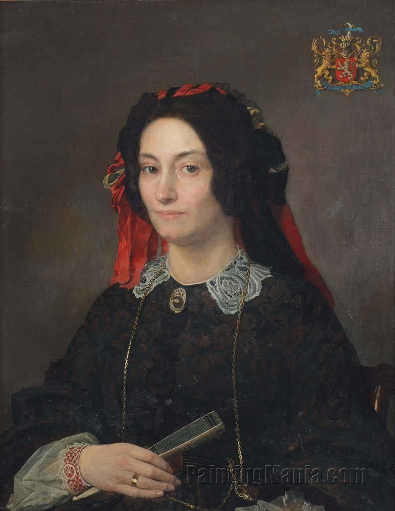Portrait of Marie Josephine Jacoba van Marcke de Lummen (1818-1894)