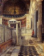 Interior of the Church of San Clemente. Rome