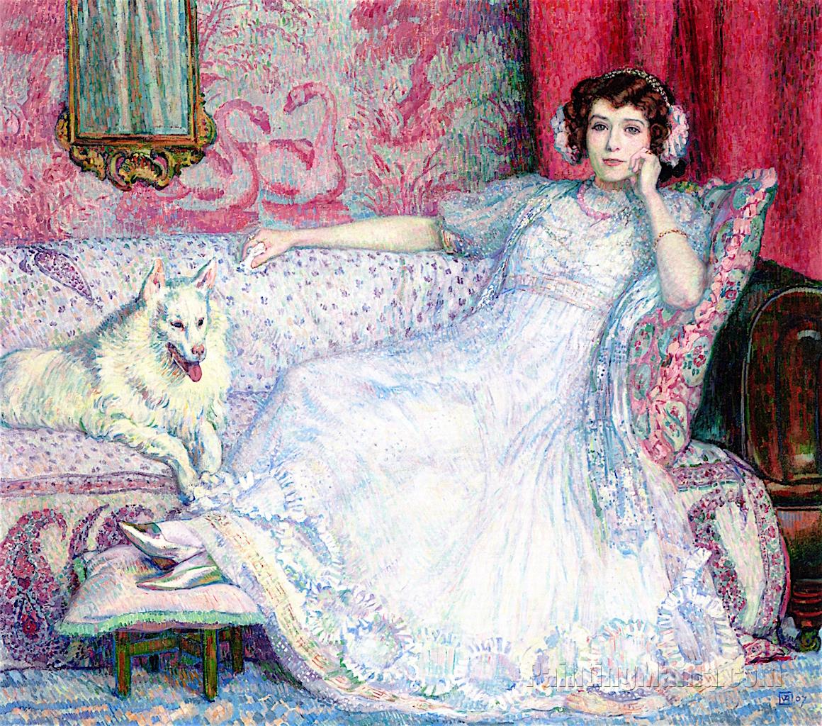 The Woman in White (Portrait of Madame Helene Keller)